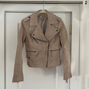 ASOS Genuine Suede Moto Jacket Size Small (US4)